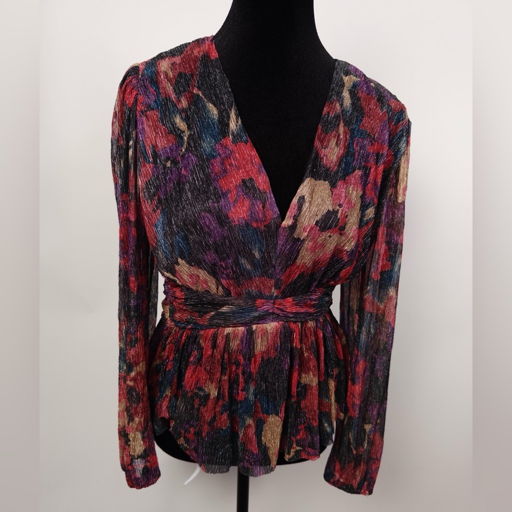Aqua Peplum Top Size M